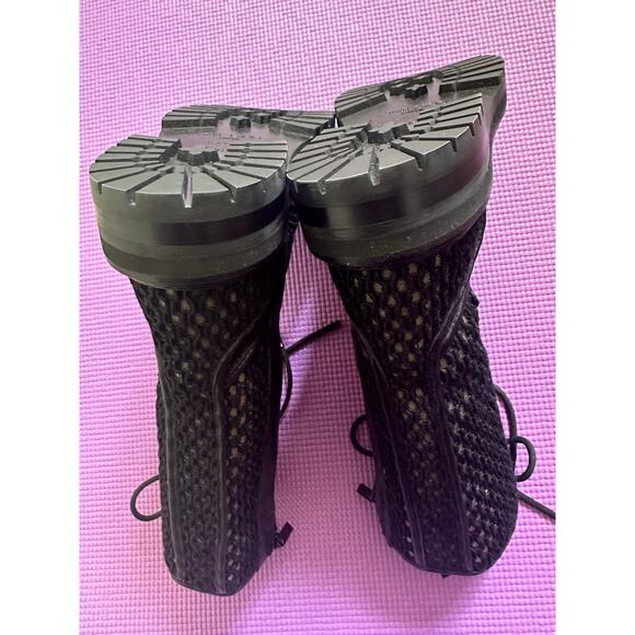 $1287 Jimmy Choo Womens Black Calfskin Ankle Combat Boots Size 36.5 - Picture 8 of 10